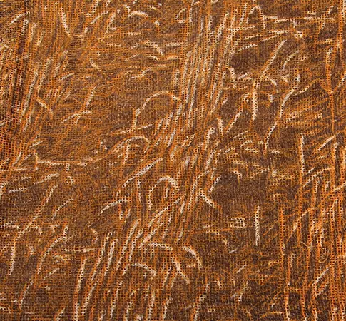 Jute doek met rieten camouflagemotief